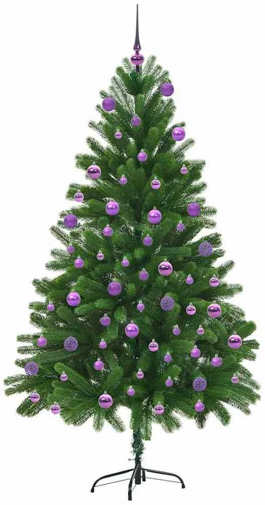 Kalėdų eglutė su 300 LED s stovu Žalia 180 cm PE