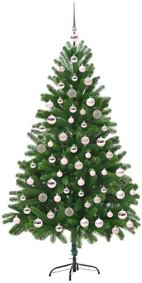 Kalėdų eglutė su 300 LED s stovu Žalia 180 cm PE