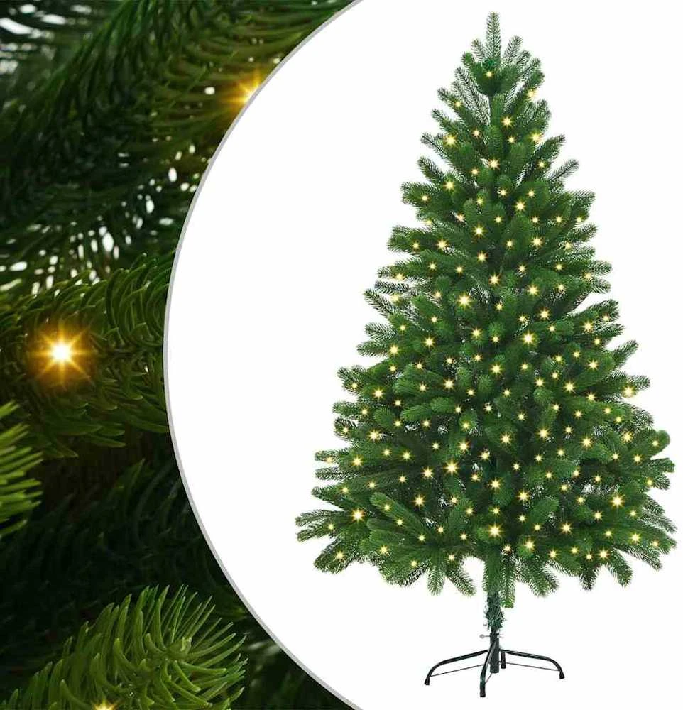 Kalėdų eglutė su 300 LED s stovu Žalia 180 cm PE