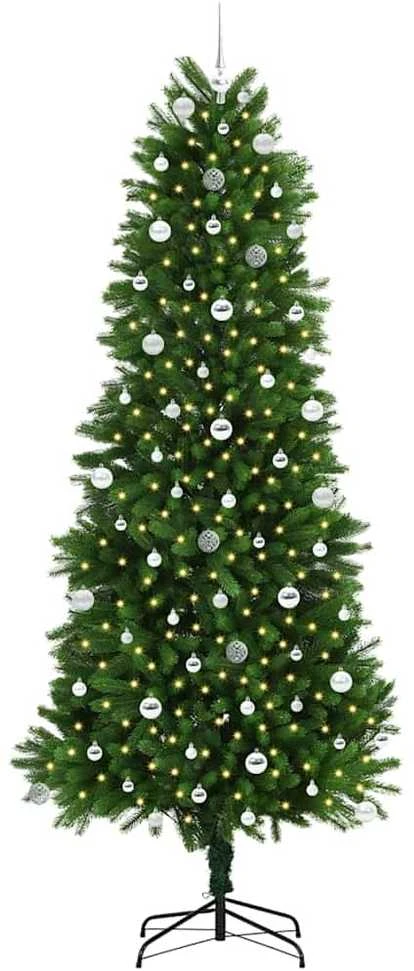 Kalėdų eglutė su 300 LED s stovu Žalia 240 cm PE