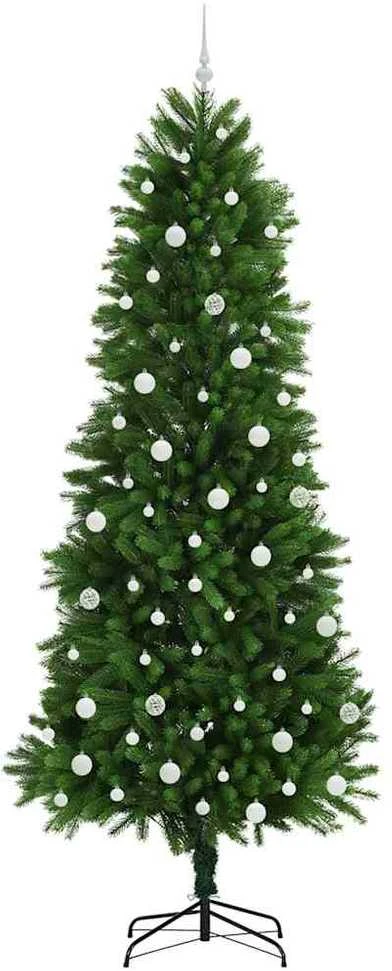 Kalėdų eglutė su 300 LED s stovu Žalia 240 cm PE