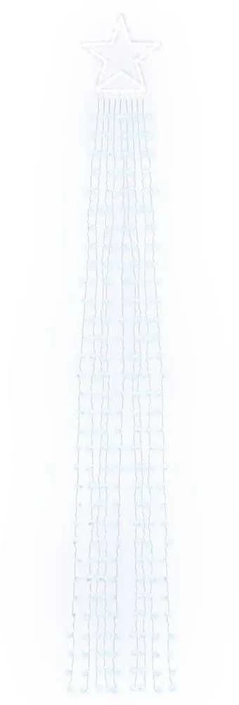 Kalėdų eglutės girlianda, šalta balta, 375cm, 320 LED lempučių