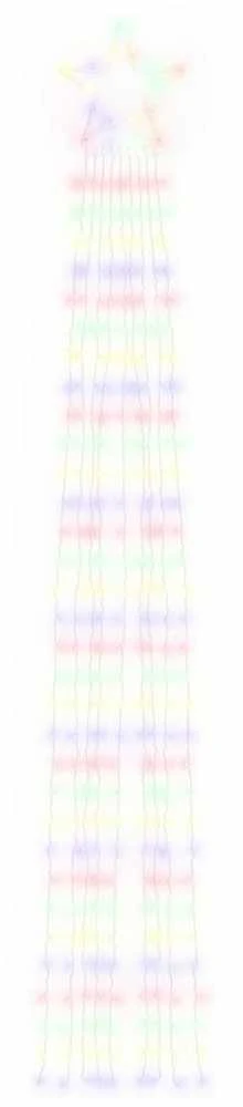 Kalėdų eglutės girlianda, spalvota, 375cm, 320 LED lempučių