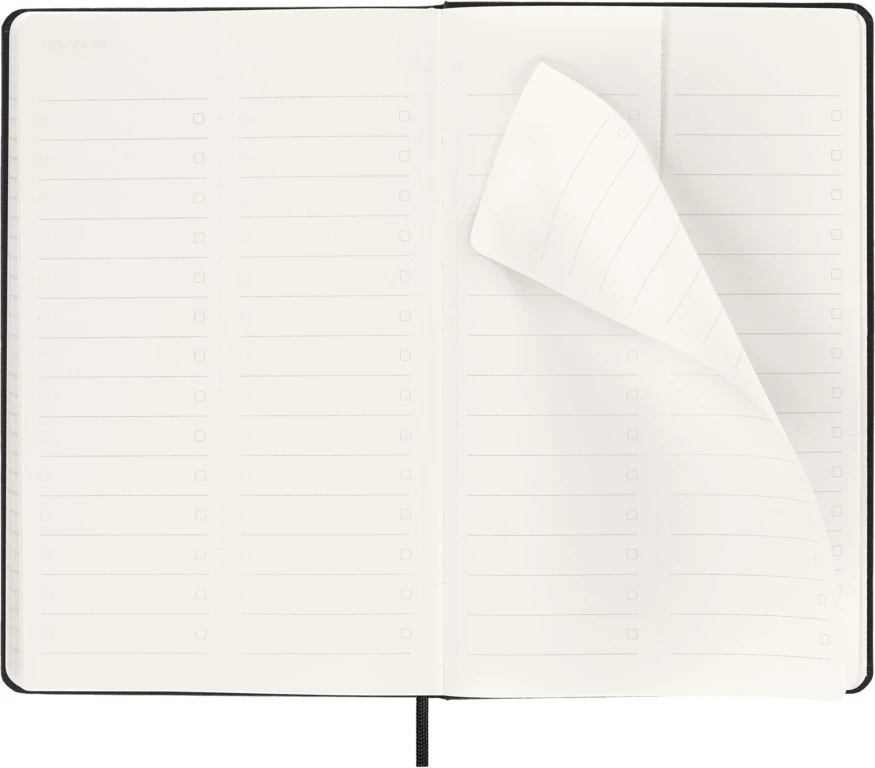 Kalendermärkmik Moleskine PRO 2027 13x21cm, nädal V, kõvad kaaned, must