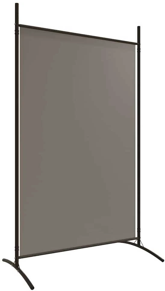 Kambario pertvara, 2 dalių, antracito, 348x180cm, audinys