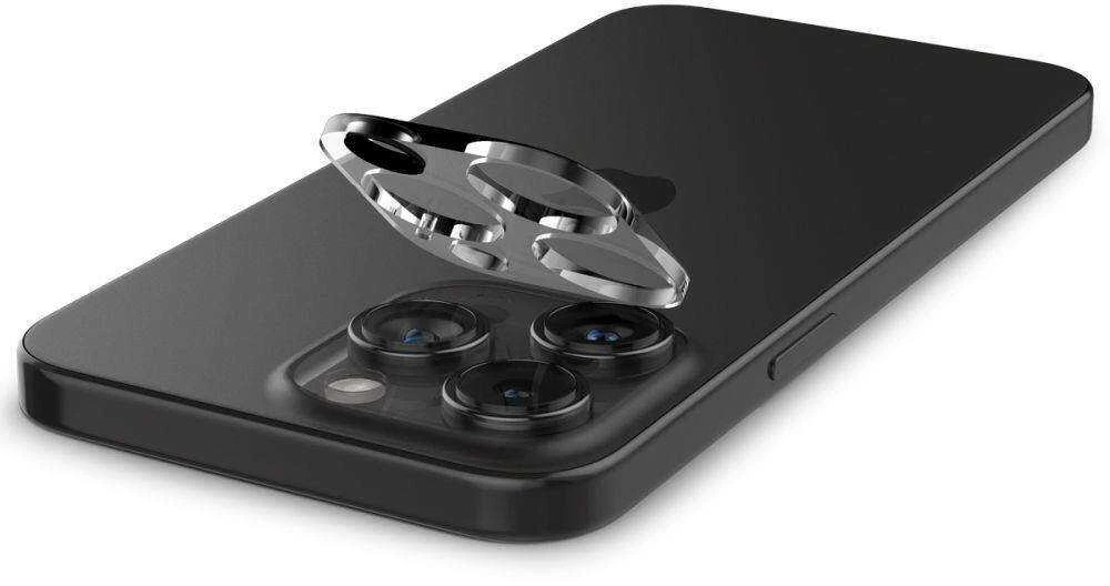 Kameros apsauga Apple iPhone 14 Pro / 14 Pro Max / 15 Pro / 15 Pro Max Spigen Optik. TR ”EZ FIT” Camera Protector 2-pack Clear