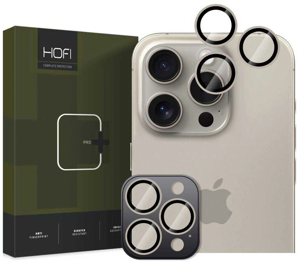 Kameros apsauga Apple iPhone 16 Pro / 16 Pro Max Hofi CamRing Pro+ Natural Titanium