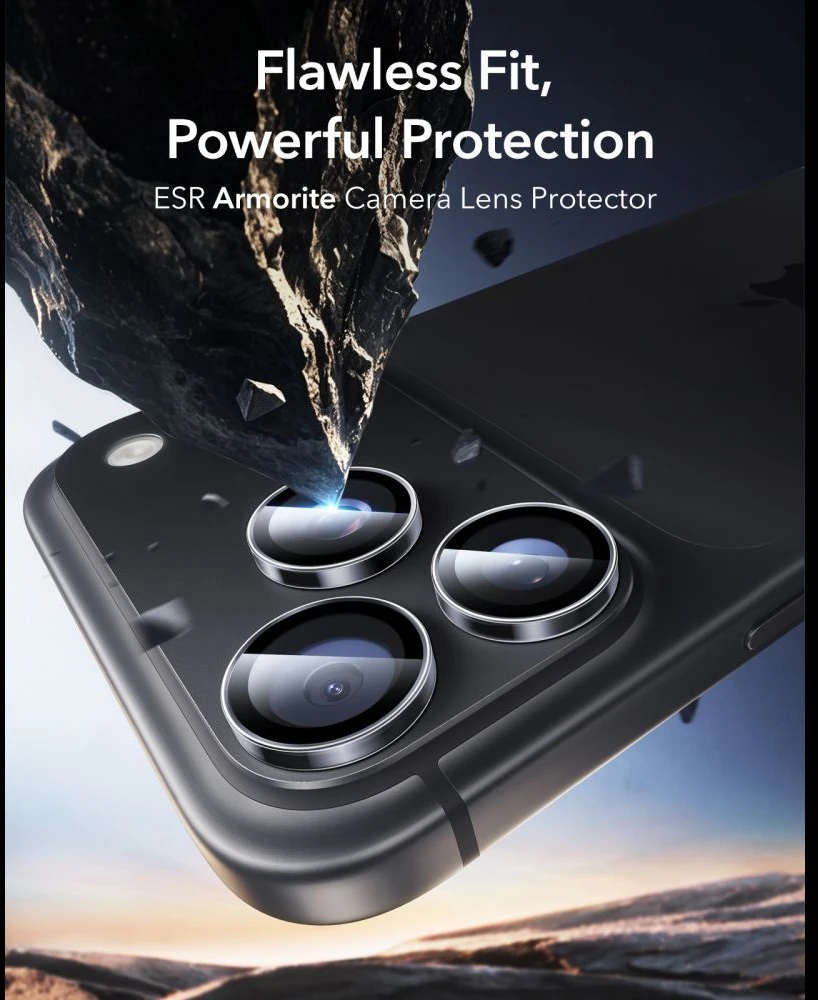 KAMEROS APSAUGA ESR ARMORITE CAMERA PROTECTOR iPhone 18 PRO / 18 PRO MAX SKAIDRI