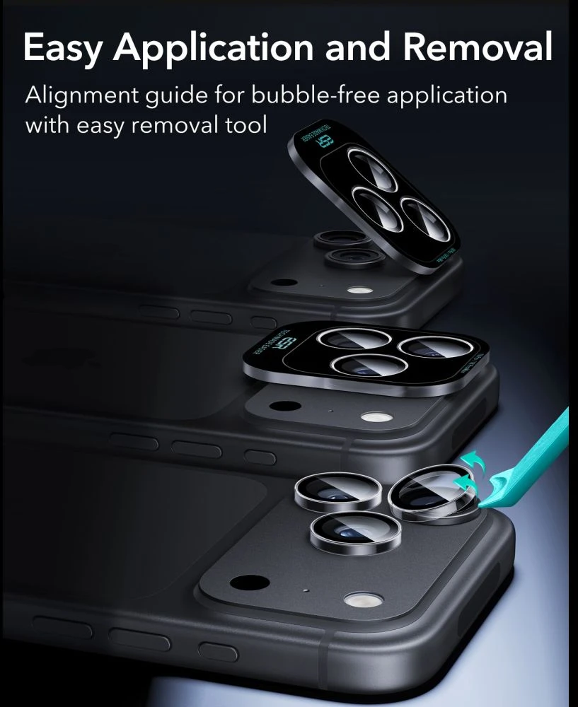 KAMEROS APSAUGA ESR ARMORITE CAMERA PROTECTOR iPhone 18 PRO / 18 PRO MAX SKAIDRI