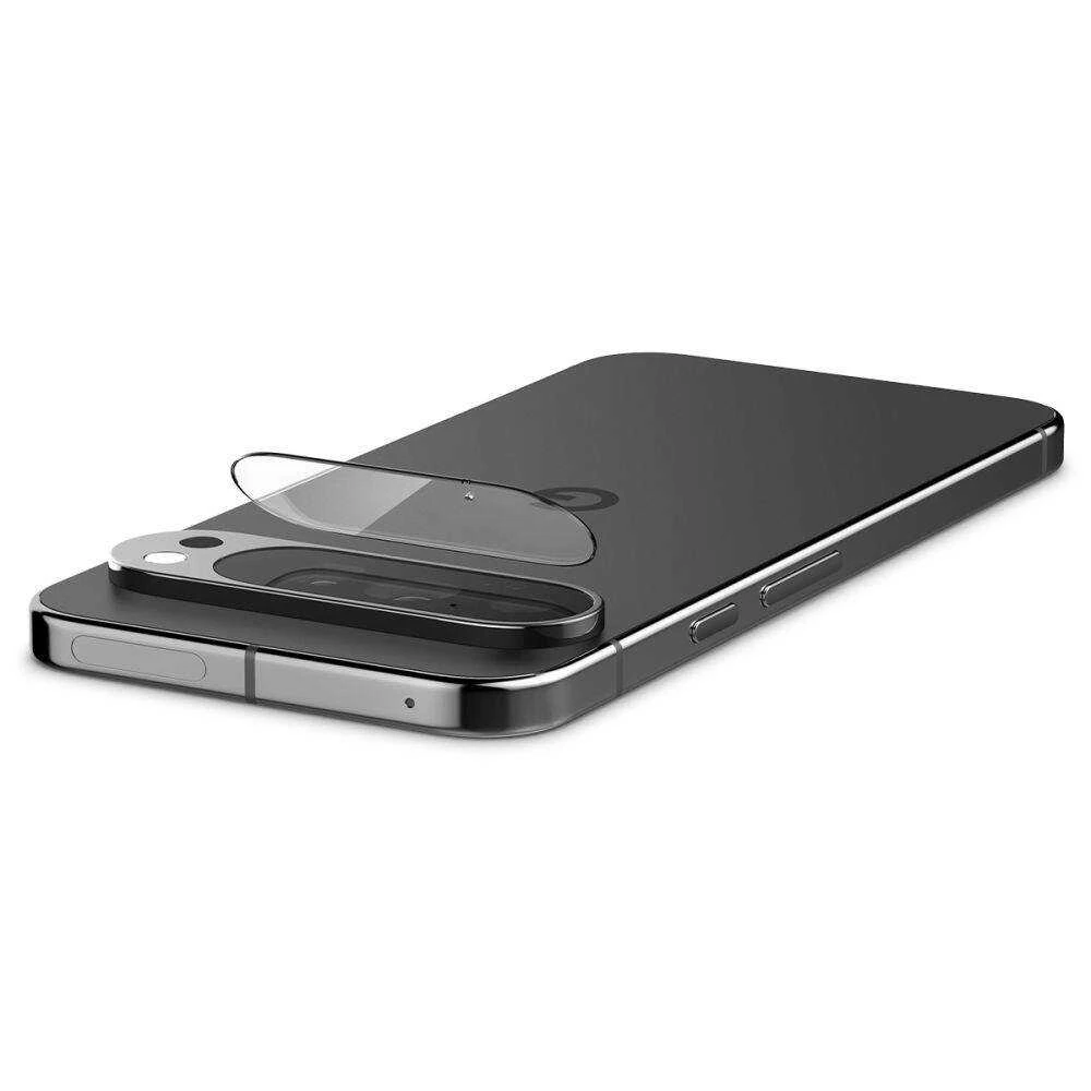 Kameros apsauga Google Pixel 9 Pro Spigen Optik. TR ”EZ FIT” kameros apsauga 2-pack Crystal Clear