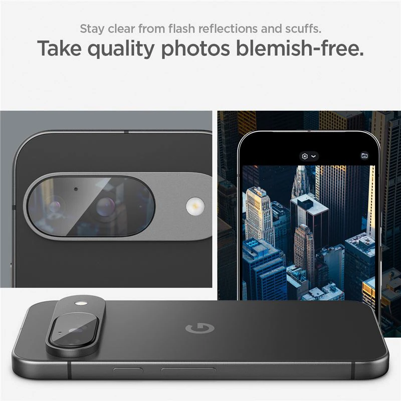 „Spigen Glass tR EZ Fit Optik“ 2 vnt., krištolo skaidrumo – „Google Pixel 9“