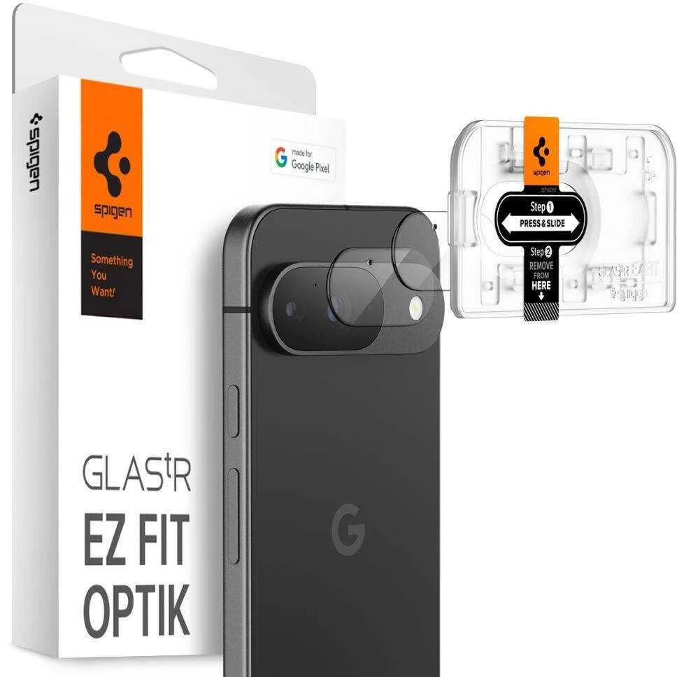 „Spigen Glass tR EZ Fit Optik“ 2 vnt., krištolo skaidrumo – „Google Pixel 9“