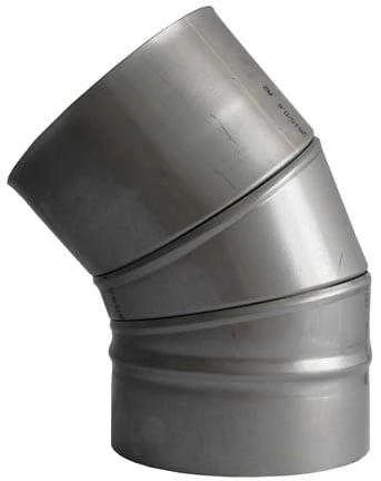 Kaminų alkūnė WADEX 115, D200 mm 45°