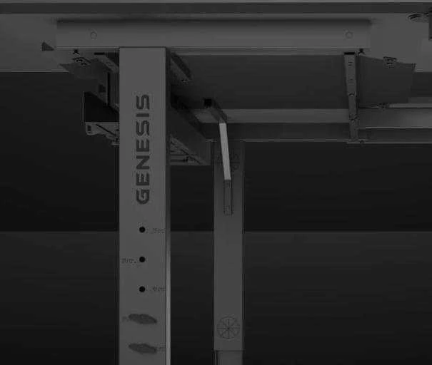 Genesis | Kampinis stalas žaidimų stalui Genesis Holm Modular 160 | NDS-2296 | Antracito Juodas
