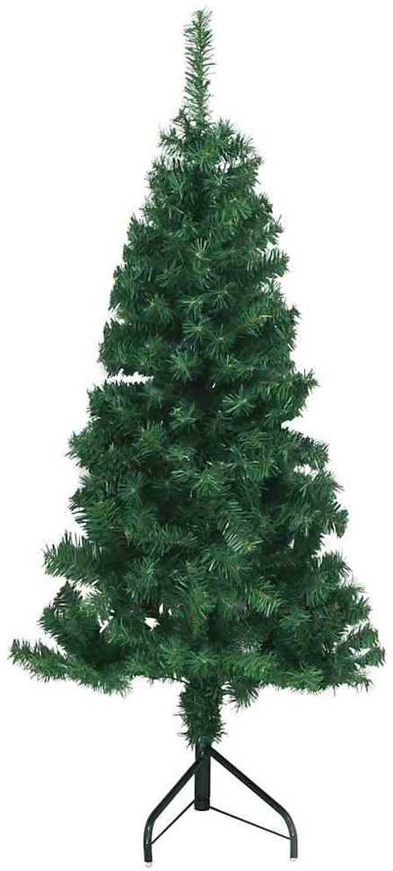 Kampinis dirbtinis Kalėdų medis Žalia 150 cm PVC ir metalas