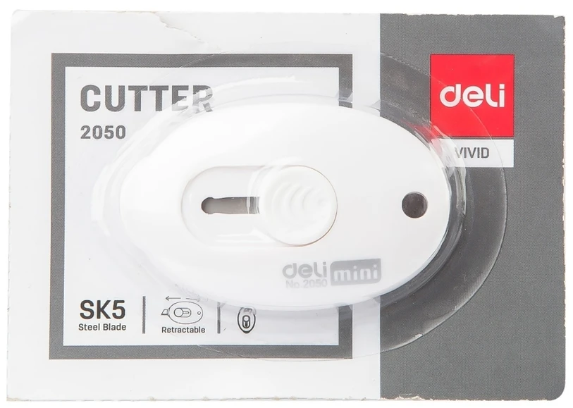 Kanceliarinis peiliukas DELI E2050 mini, blisteryje