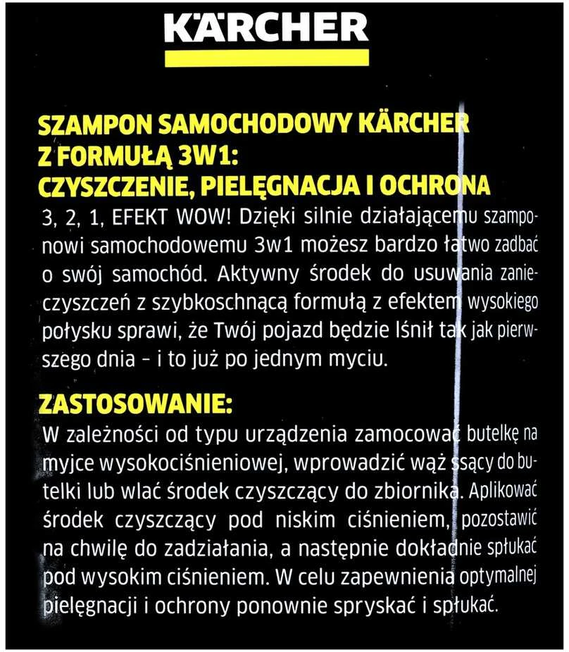 Kärcher automobilinis šampūnas "3- viename", 1l