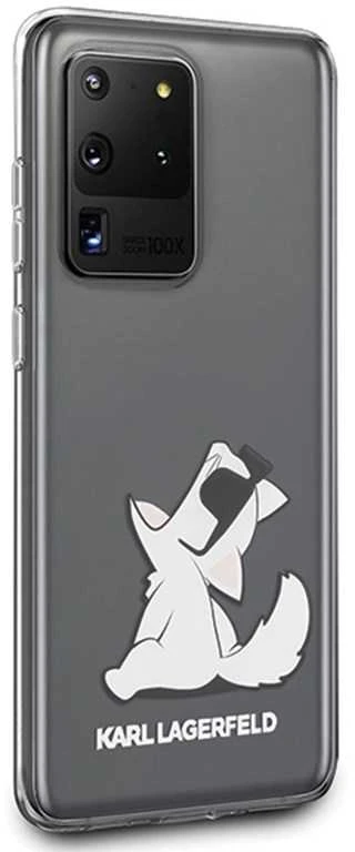 Dėklas Karl Lagerfeld KLHCS69CFNRC S20 Ultra G988 skaidrus Choupette Fun