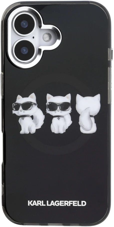 Karl Lagerfeld IML Choupette Trio Watercolor MagSafe dėklas skirtas Apple iPhone 17