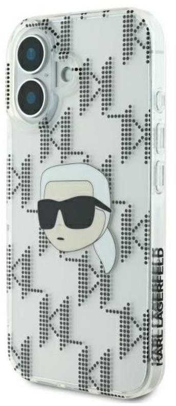 Karl Lagerfeld IML Karl Head Electroplated - dėklas skirtas Apple iPhone 16 transparent