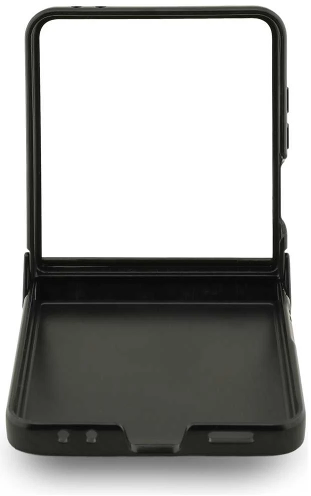 Karl Lagerfeld Karl&Choupette Pins MagSafe dėklas skirtas Samsung Galaxy Z Flip7 juodos spalvos