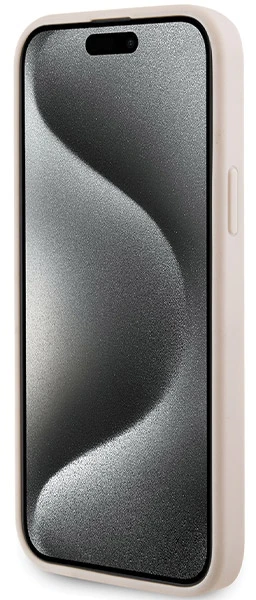 Karl Lagerfeld dėklas, skirtas iPhone 15 Plus 6,7 rožinės spalvos KLHCP15MPQKPMP HC QUILTED K PATTERN