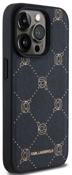 Karl Lagerfeld KLHMP15LPGKHPHK iPhone 15 Pro 6.1″ juodos spalvos Magsafe Karl Head dėklas
