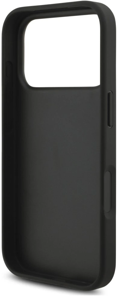 Karl Lagerfeld Saffiano Mono Patch Choupette dėklas, skirtas iPhone 18 Pro / 17 Pro, juodas