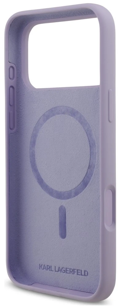 Karl Lagerfeld Silicone Karl&Choupette Ring MagSafe dėklas, skirtas iPhone 18 Pro Max / iPhone 17 Pro Max P