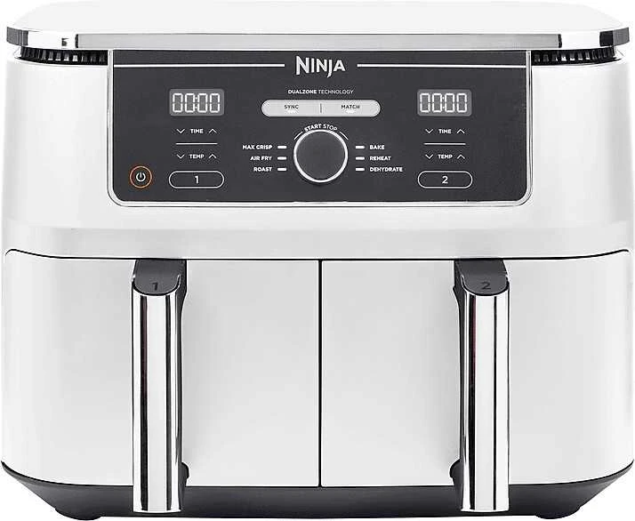 Ninja Foodi MAX dviejų zonų gruzdintuvė AF400EU, 9,5 l, Balta