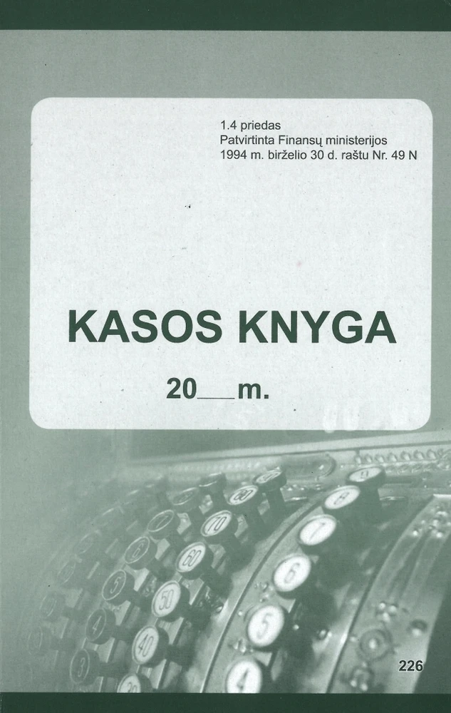 Technoinform Savikopijuojanti kasos knyga ZA5