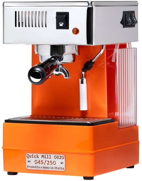 Kavos aparatas Carruzzo Quick Mill 0820 Stretta ARANCIO Oranžinis Lim. EDT. Seven-carrier espreso aparatas