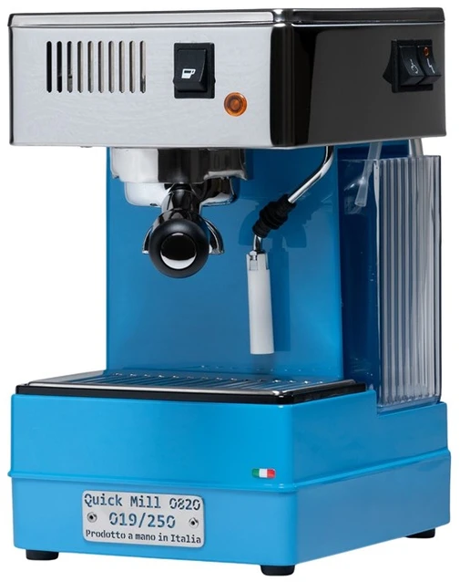 Kavos aparatas Carruzzo Quick Mill 0820 Stretta AZZURO Mėlyna Lim. EDT. Seven-carrier espreso aparatas