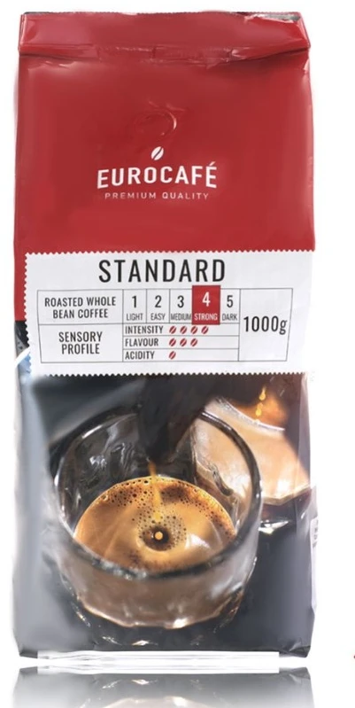 Kavos pupelės Eurocafe Standard 1000 g