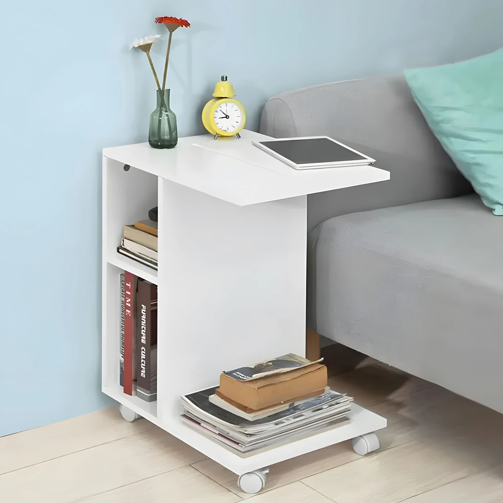 Modernhome Modernus kavos staliukas su lentynomis