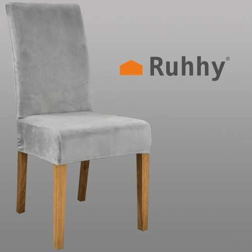 Kėdės užvalkalas - pilka velvet Ruhhy 22979