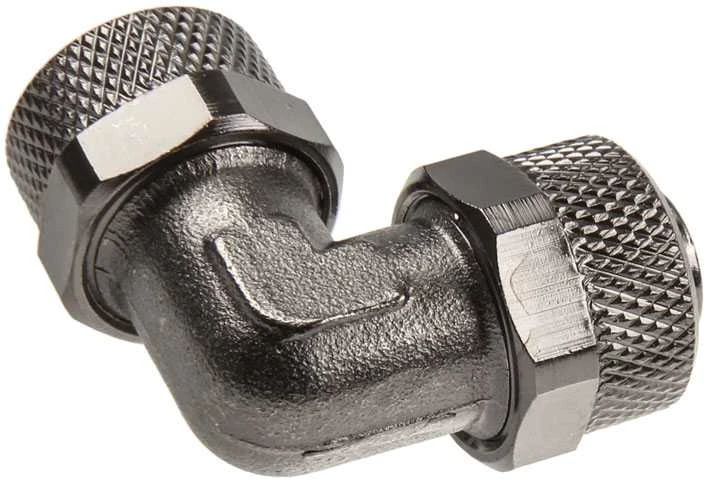 Kein Hersteller Adapteris 90 degrees 13/10mm to 13/10mm – nickel juodas