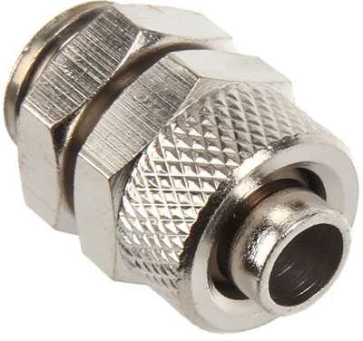 Kein Hersteller Gamintojo jungtis tiesi G1/4 colio į 10/8 mm sidabrinį blizgantį