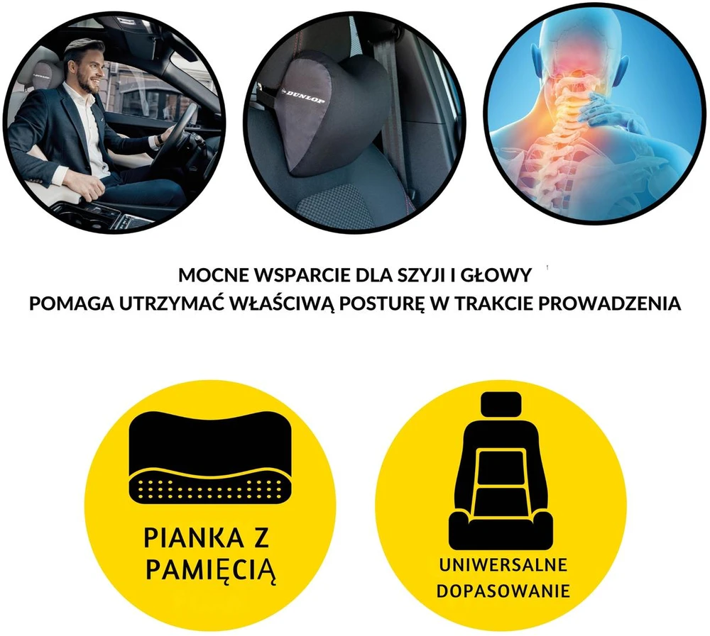 KELIONINĖ PAGALVĖ, GALVOS ATRAMA DUNLOP 268682