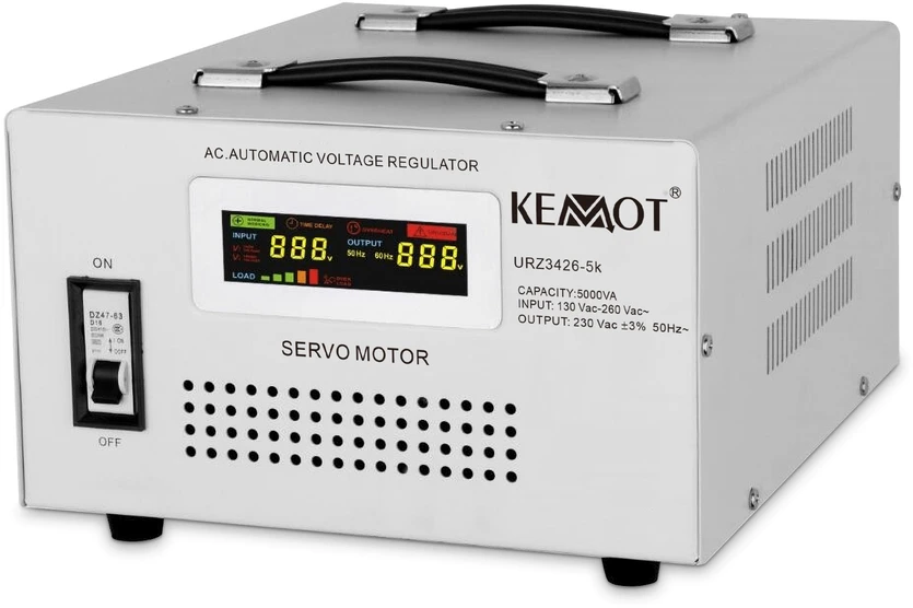 Oem KEMOT MSER-5000 automatinis įtampos stabilizatorius (5000 VA, servovariklis)