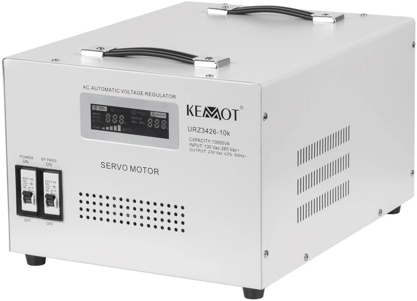 Oem KEMOT MSER-10000 automatinis įtampos stabilizatorius (10000 VA, servo variklis)