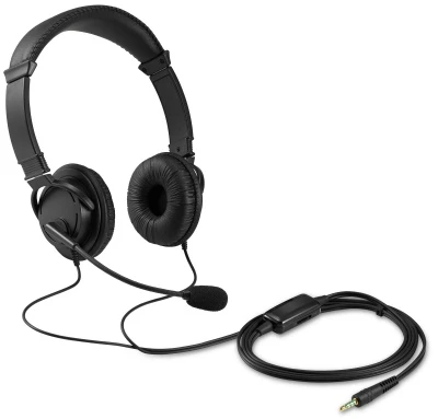 Kensington Classic Laidinės ausinės, 3.5 mm jack, Juoda
