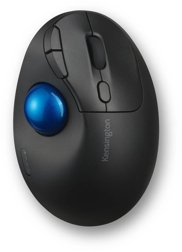 Kensington ProFit Ergo TB450 Trackball Belaidė pelė, RF belaidė + Bluetooth, 1600 DPI, Juodas/Mėlyna