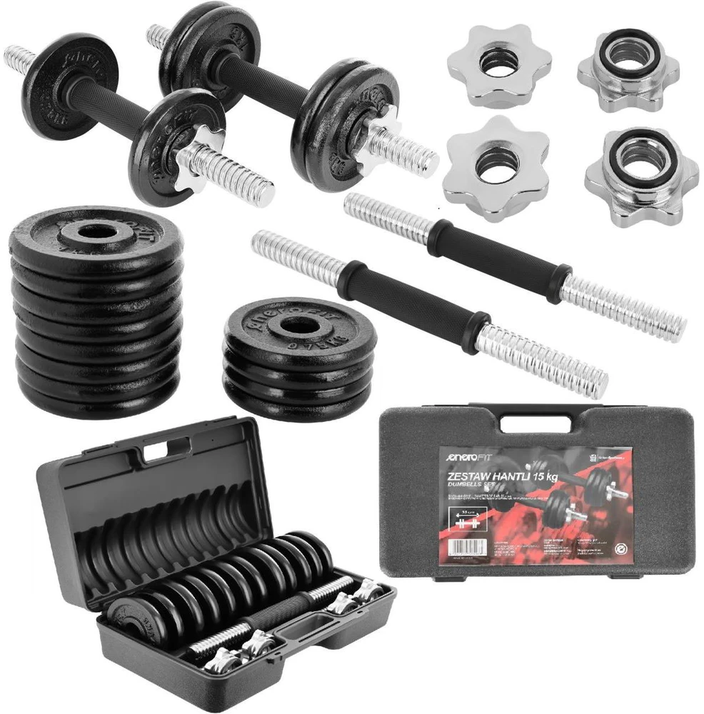 Enero Keičiamo svorio hanteliai EB Fit, 15 kg (2x7.5kg)
