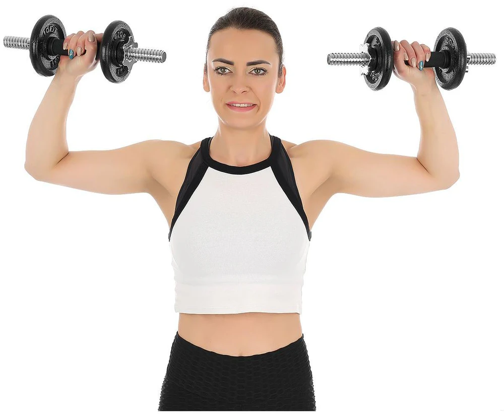 Enero Keičiamo svorio hanteliai EB Fit, 19kg (2x9.5kg)