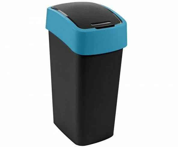 Keter CURVER ŠIUKŠLIADĖŽĖ „FLIP BIN” 9L /JUODA/ MĖLYNA