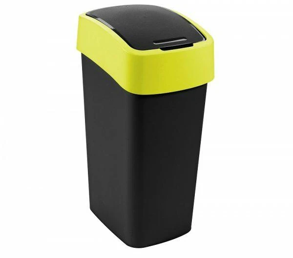 Keter CURVER ŠIUKŠLIADĖŽĖ „FLIP BIN” 9L /JUODA/ GELTONA