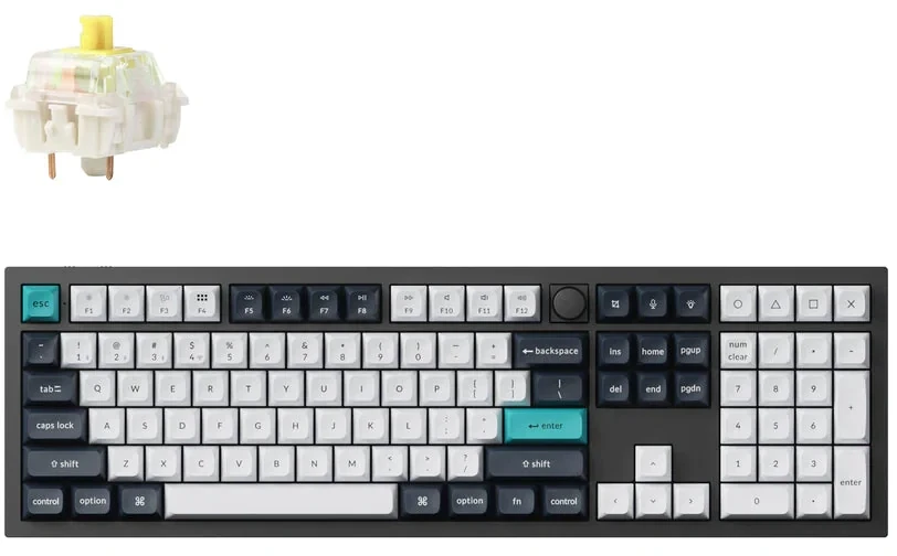 Keychron Q6 Max 100% belaidė mechaninė klaviatūra (Q6M-M4)