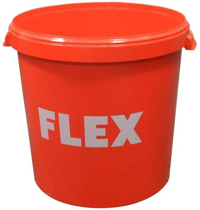 Oranžinis Flex 30L kibiras su dangčiu