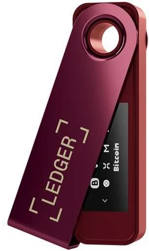 Aparatinė piniginė kriptovaliutoms Ledger Nano S Plus Crimson Magenta